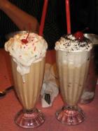 Peppermint Smoothie and Oreo Mint Shake
