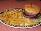 Buffalo Blues Burger and Fries