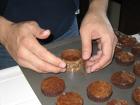 Wrapping the transfer around a brownie