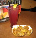 Huckleberry Lemonade & Potato Wedges with Cheese