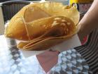 Sandwich Crepe in Pink Paper Cone