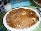 Banana Pancakes with Coconut Syrup