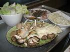 Napa Cabbage, Seafood Combo Platter, Udon Noodles, & Assorted Mushroom Platter