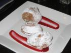 Café du Monde Mini Beignets with Raspberry Sauce
