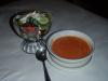 Salad and Tomato Red Pepper Soup