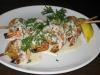 Tequila, Garlic Prawns with Cilantro Creme Fraiche