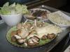 Napa Cabbage, Seafood Combo Platter, Udon Noodles, & Assorted Mushroom Platter
