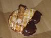 Rolled Florentine and Chocolate Dipped Butterfly Cookie