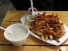 Clam Strip Basket with half a pint of New England Style Clam Chowder