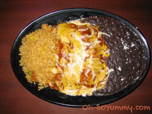 Fred's Mexican Cafe chicken enchiladas