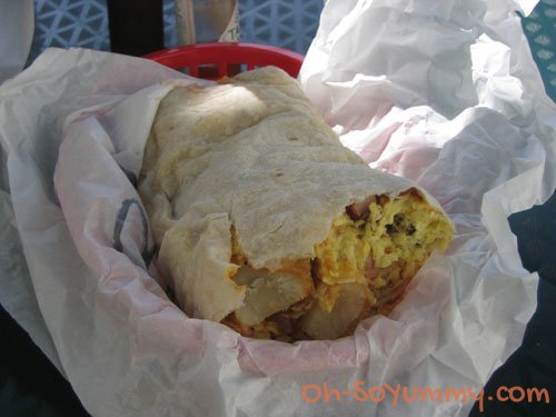 Kono's Cafe Egg Burrito #3
