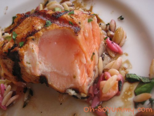Sbicca Grilled Chili Lime Salmon Rare Meat
