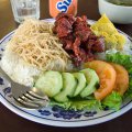 Com Tam Bi Cha Thit Nuong w/ soup.