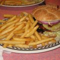 Hawaii 5-0 Turkey Burger and Fries
