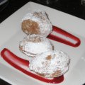 Café du Monde Mini Beignets with Raspberry Sauce