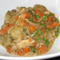 Chicken & Dumplings with Peas and Carrots