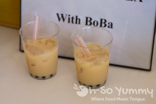 Taste of North Park 2011 - Yogart Frozen Yogurt and Smoothies peach boba
