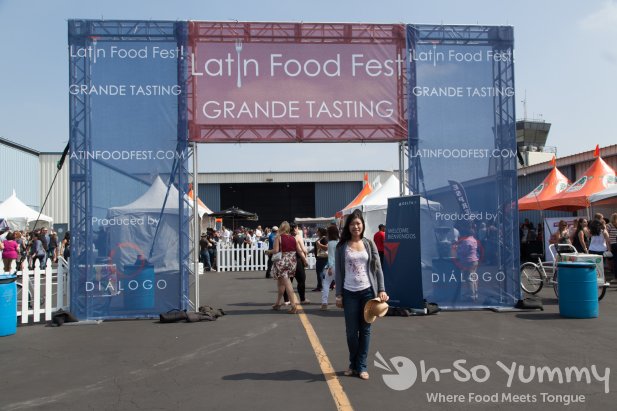 Latin Food Fest 2015 in Los Angeles Hangar 8 entrance