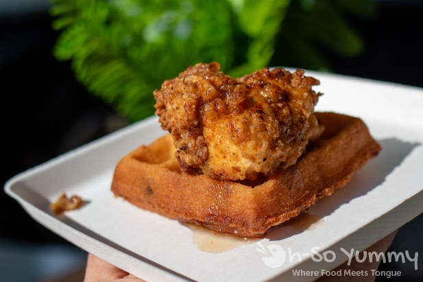Chicken and Waffles from Union Kitchen and Tap at San Diego Reader first annual Brunch and Booze 