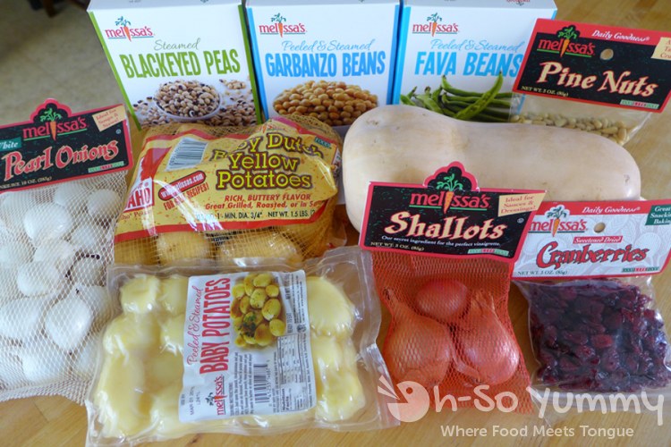 Melissa's Produce Challenge box of ingredients | Oh-So Yummy