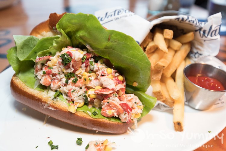 Lobster Roll at Waterbar in Pacific Beach of San Diego