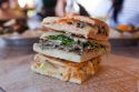 Sandwich stack at Urbane Cafe in Mira Mesa